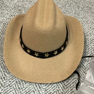 Tan Cowboy Hat with Star Band for Labubu